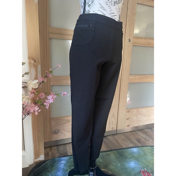 Gap Pants Womens Size 6 Back Zipper Closure Ankle Zip Balck W/Pockets - Picture 2 of 10